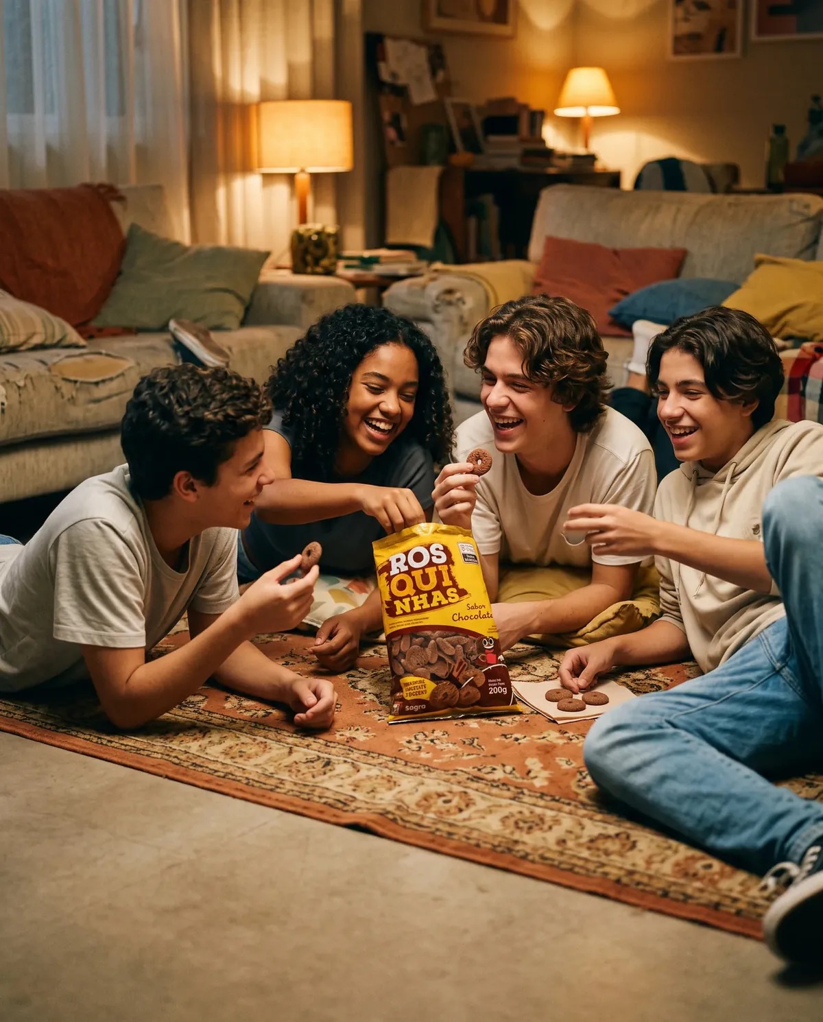 Rosquinhas, com os amigos